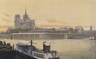 Paris, View of the Eastern Tip of the Ile de la Cite by French Photographer