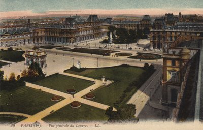 Paris, General View of the Louvre by French Photographer