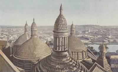 Perigueux, Saint-Front Cathedral, Domes Viewed from the Bell Tower by French Photographer