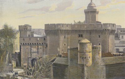 Perpignan, The Castillet, Exterior Side by French Photographer