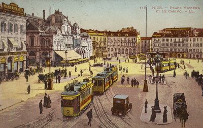 Place Massena and the Casino, Nice by French Photographer