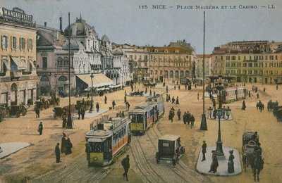 Place Massena and the casino, Nice by French Photographer