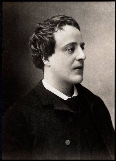 Portrait of Adolphe Leon Willette, French painter, illustrator, caricaturist, and lithographer by French Photographer
