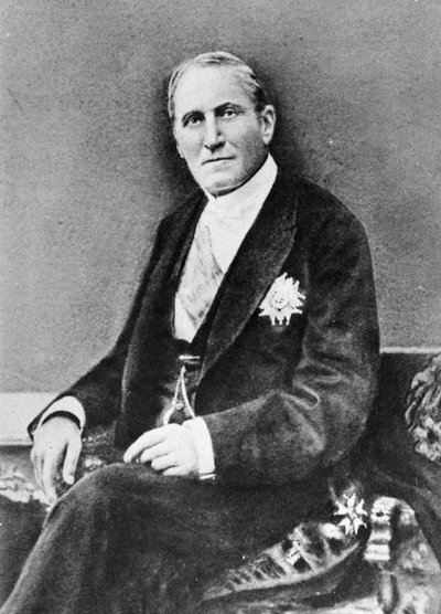 Portrait of Baron Georges Eugene Haussmann from Memoires du Baron Haussmann by French Photographer