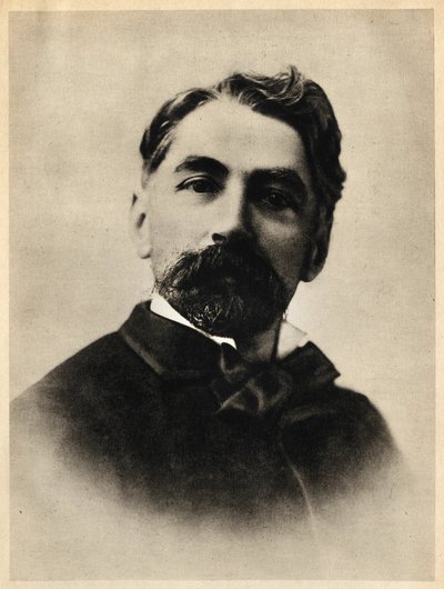 Portrait of Etienne Mallarme in 1869, also known as Stephane Mallarme by French Photographer