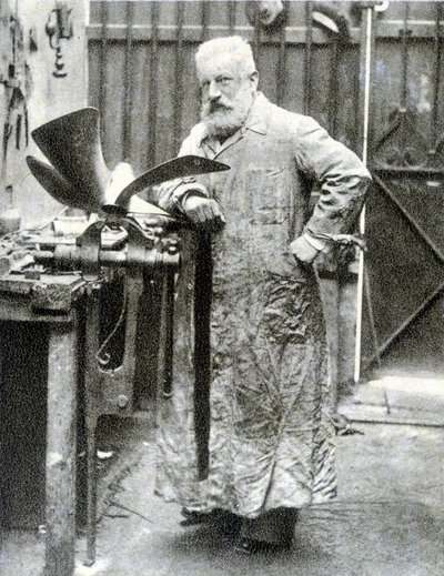 Portrait of Fernand Forest (1851 - 1914), French inventor (motor, auto parts...) - photography by French Photographer
