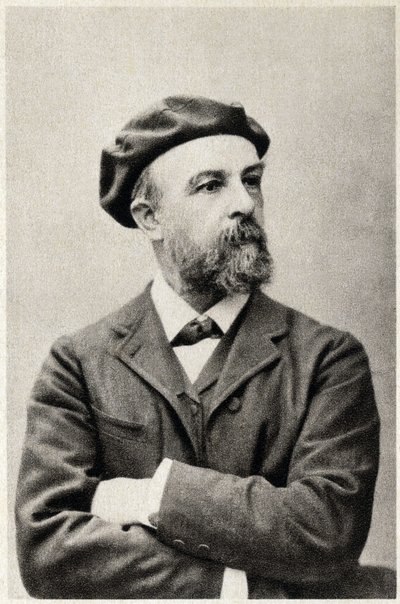 Portrait of Odilon Redon, French painter. Photography by French Photographer