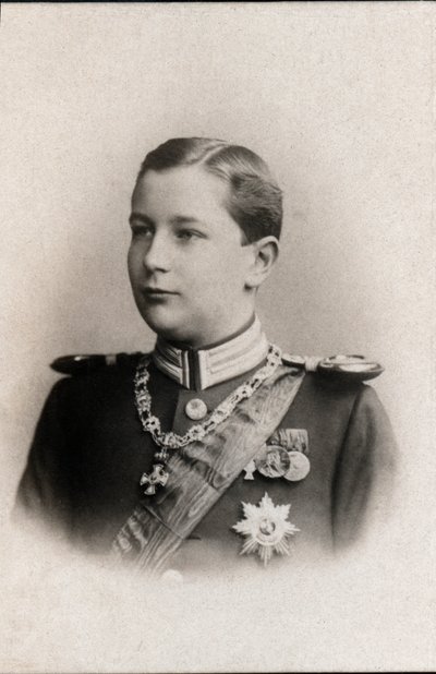 Portrait of Prince Eitel Friedrich of Prussia (1883-1942) by French Photographer