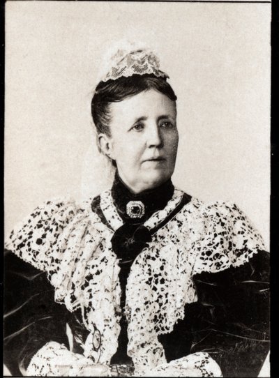 Portrait of Sophia of Nassau (1836-1913), Queen consort of Sweden and Norway by French Photographer