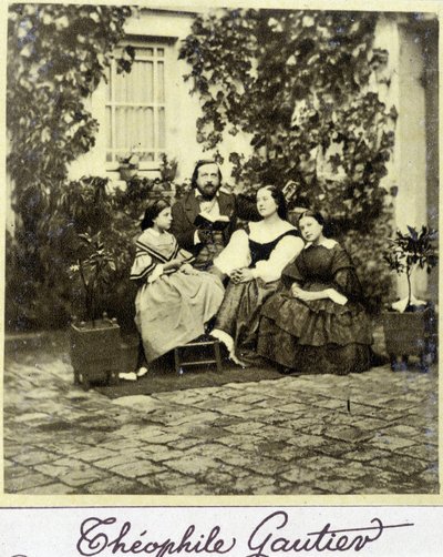 Portrait of Théophile Gautier (1811 - 1872) in the Family by French Photographer