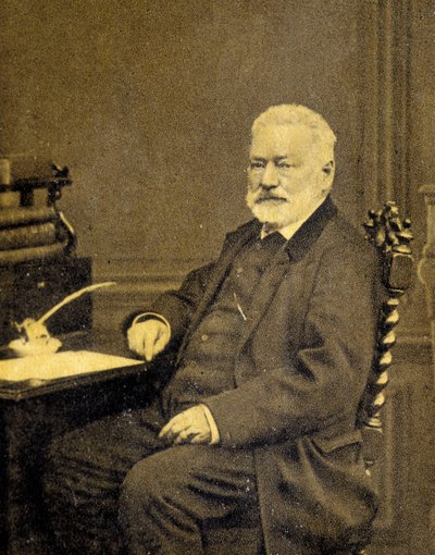 Portrait of Victor Hugo in 1872 by French Photographer