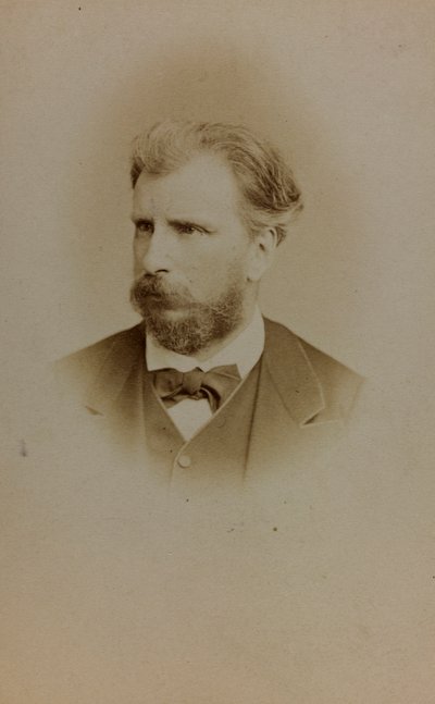 Portrait of William Bouguereau, French painter (b/w photo) by French Photographer