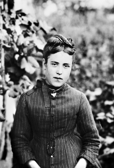 Portrait of a Young Woman from Bourmont in Haute Marne. Photography Late 19th Century. Ducos Collection by French Photographer
