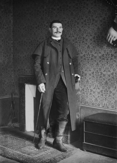 Portrait of a Man, Bourmont Region in Haute-Marne, Circa 1880. Photography. Ducos Collection by French Photographer