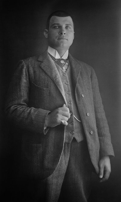 Portrait of man, Bourmont region in Haute-Marne, circa 1880. Photography. Ducos Collection. by French Photographer