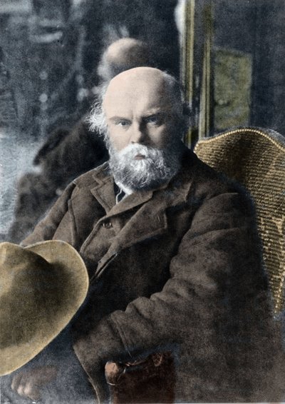 Portrait of the Poet Paul Verlaine (1844-1896) by French Photographer
