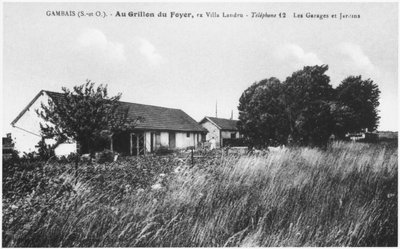 Postcard depicting the house of Henri Desire Landru at Gambais by French Photographer