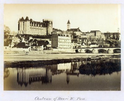 Postcard depicting the royal castle of Pau where King Henri IV of France and Navarre was born 13 December, 1553, c. 1900 by French Photographer