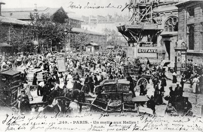 Postcard of Les Halles, Paris, Before 1914 by French Photographer