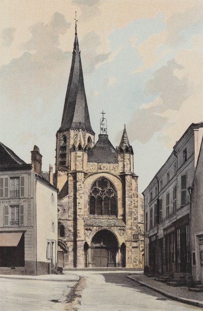 Puiseaux, Church, Overall West by French Photographer
