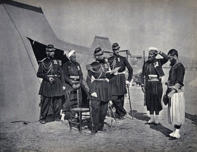 Punishment of Soldiers of the French Army During the Crimean Campaign in 1854 (Photography, late 19th century) by French Photographer
