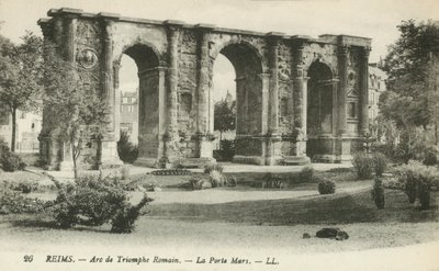 Reims, Roman Triumphal Arch, The Mars Gate by French Photographer