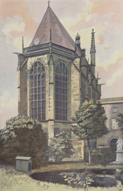 Riom, Sainte-Chapelle, NE View by French Photographer