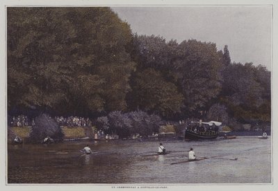 Rowing championship on the River Marne at Joinville-le-Pont, France by French Photographer