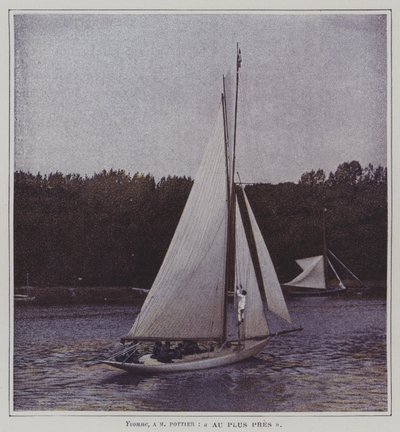 Sailing Boat on the River Seine by French Photographer