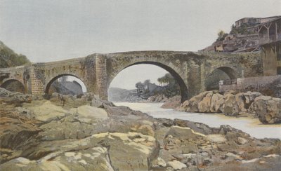 Saint-Lizier-de-Couserans, Bridge over the Salat by French Photographer