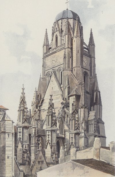 Saintes, Former Saint-Pierre Cathedral, Northeast View by French Photographer
