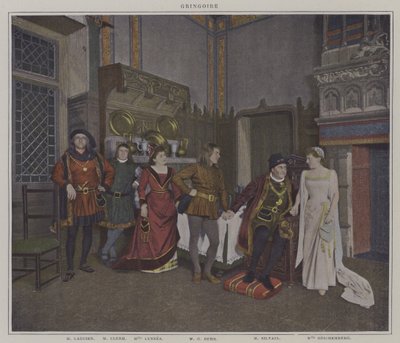 Scene from a Production of Gringoire, by Theodore de Banville by French Photographer
