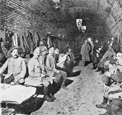 Sleeping Quarters in Douaumont Fort by French Photographer