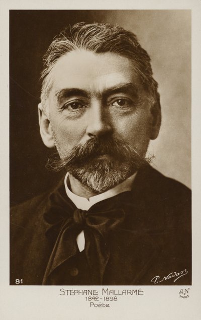 Stephane Mallarme (1842-1898), French poet by French Photographer