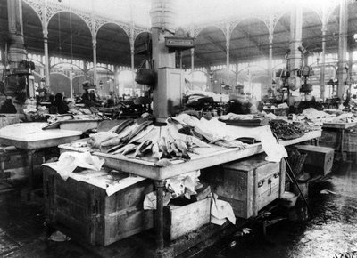 The Fish Market at Les Halles, Paris by French Photographer