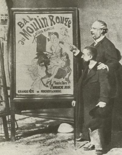 Toulouse-Lautrec with a director of the Moulin Rouge, Paris by French Photographer
