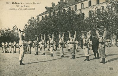 Troops Drilling in Orleans by French Photographer