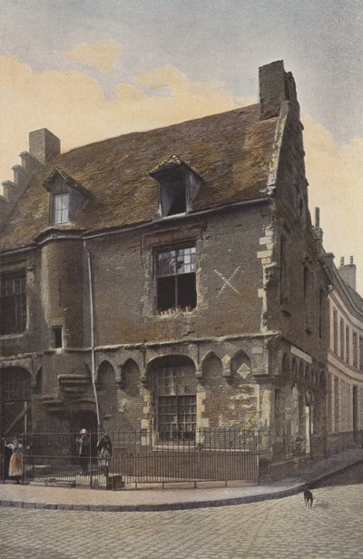 Valenciennes, Old House on Notre-Dame Street by French Photographer