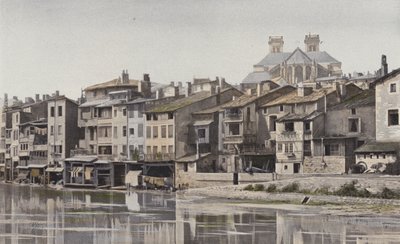 Verdun, Apse of the Cathedral, View from the Right Bank of the Meuse by French Photographer