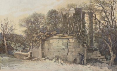 Vernegues, Ruins of the Chapel Saint-Cesaire and the Temple of the Maison-Basse by French Photographer