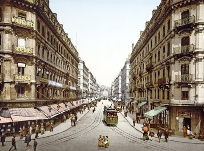 View Down Rue de la République, Lyons, 1890-1900 by French Photographer