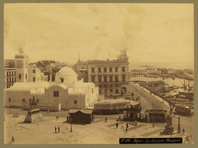 View of Algiers - La Grande Mosquee, c.1860-1900 by French Photographer