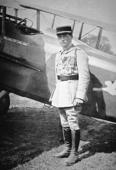 WWI French air ace Sous-Lieutenant Rene Fonck, awarded Legion D
