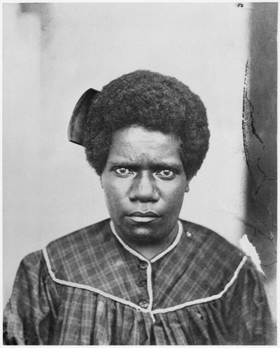 Woman from the tribe of Houailou, New Caledonia, 1870 by French Photographer