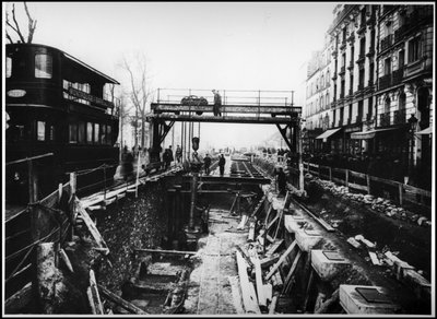Construction of the Metro at the Porte d