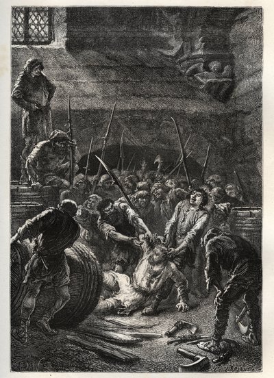 The commune of the city of Laon against the oppression of the bishop Gaudry by French School