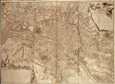 9th Plan of Paris Under Louis XV (in 