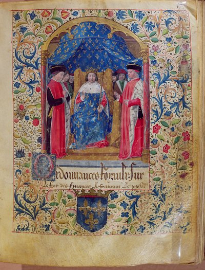 Illustration from the Livre Ferre of the Cour des Comptes by French School