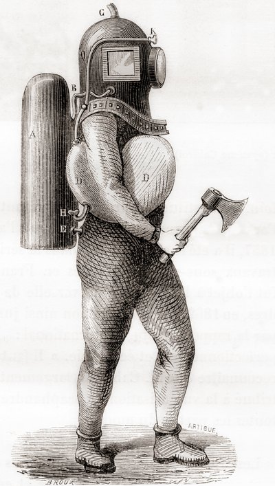 A 19th Century American Deep Sea Diving Suit, from 
