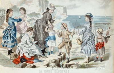 A Beach in Normandy, 1875 by French School